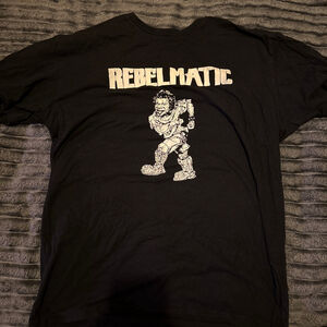 Men's Rebelmatic Short Sleeve Tee XL Black White NYHC